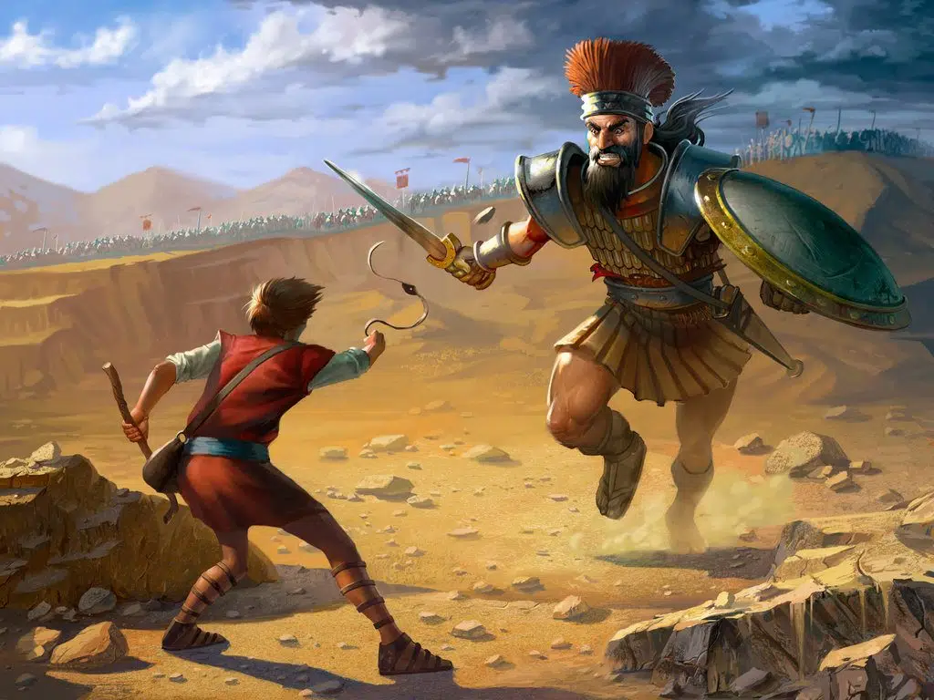 David Goliath Battle Art - Nehemiah Entrepreneurship Community