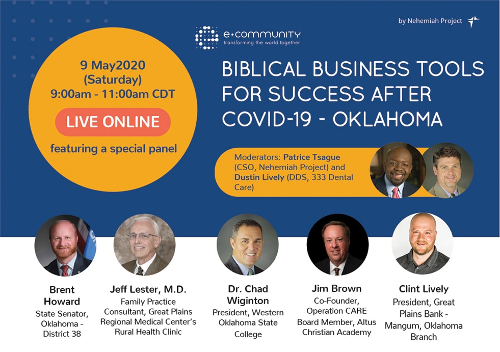 US OK Covid 19 BBT Forum - Nehemiah Entrepreneurship Community