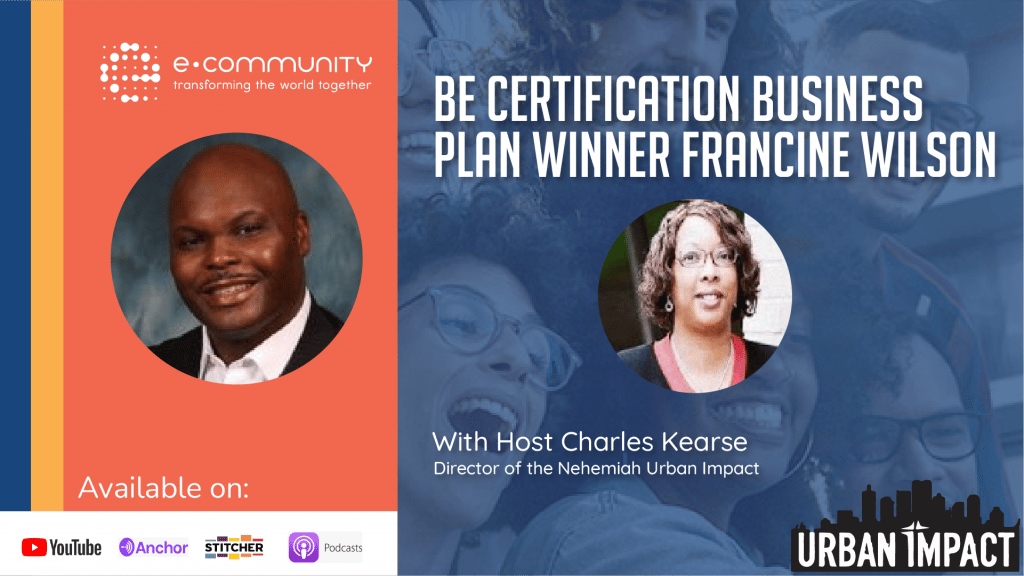 Biblical Entrepreneurship Certification Business Plan winner Francine Wilson | Urban Impact